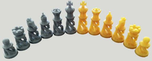 Spiral Chess Pieces
